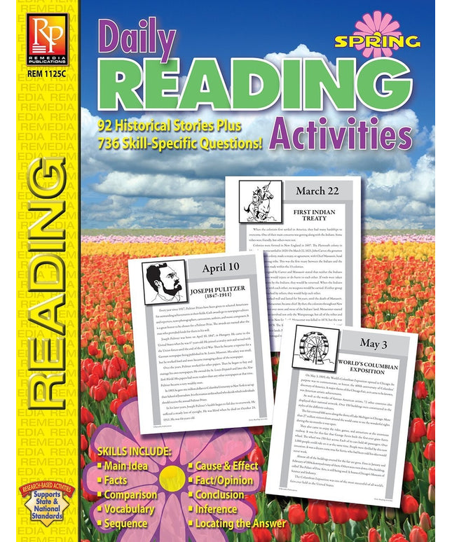 Daily Reading Activities: Spring | Reproducible Activity Book