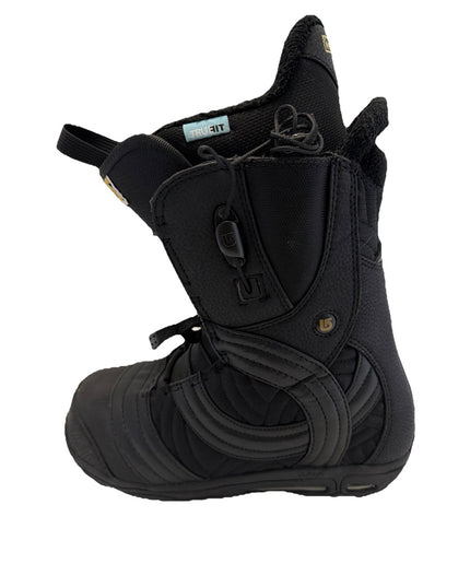 Burton Emerald Imprint 2 Snowboard Women Boots Size 7 Black Very Good Condition