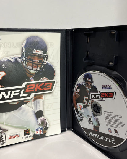 Sony Playstation 2 PS2 Sega Sports NFL 2K3 Rated E Espn Video Game & Manual