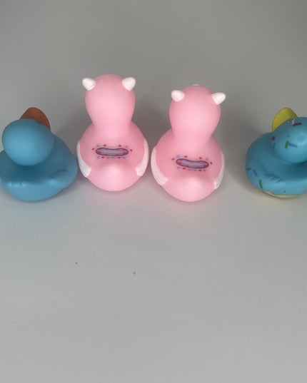 Lot Of 4 Rubber Ducks Assorted - Jeep Toys, Bath Toys
