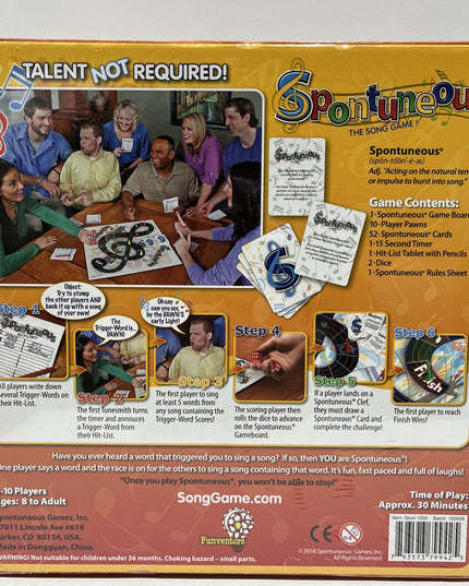Spontuneous The Song Game 