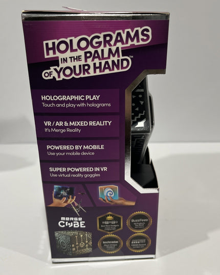 Merge Cube Holograms AR/VR STEM TOY Ages 10+ Compatible with iOS & Android NEW