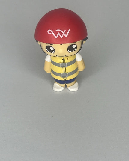 Ryan's World In Yellow Life Jacket Red Helmet Ryan 2” Action Figure Bonkers Toy