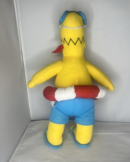 Toy Factory The Simpson Beach Time Homer 17" Plush Stuffed Animal Toy
