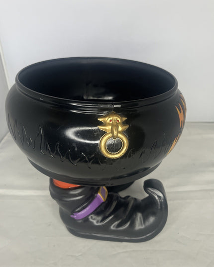 Gemmy HALLOWEEN Talking Candy CAULDRON motion TRICK or TREAT Smell My Feet Bowl