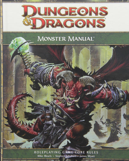 Dungeons & Dragons Monster Manual: Roleplaying Game Core Rules, 4th Edition