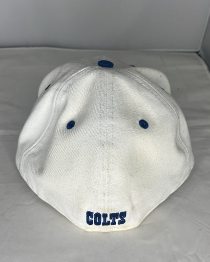 new era 59fifty Colts Hat Size 7 3/8 - White And Blue
