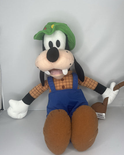 Disney GOOFY Gone Fishing Pole Plush Stuffed Animal 17"