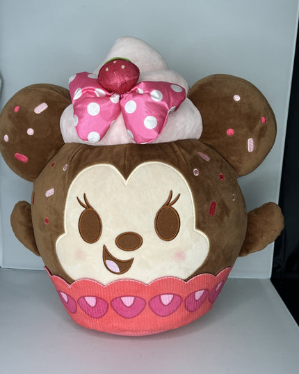 Disney Munchlings Baked Treats Wild Strawberry Cupcake Minnie Mouse 16” Plush