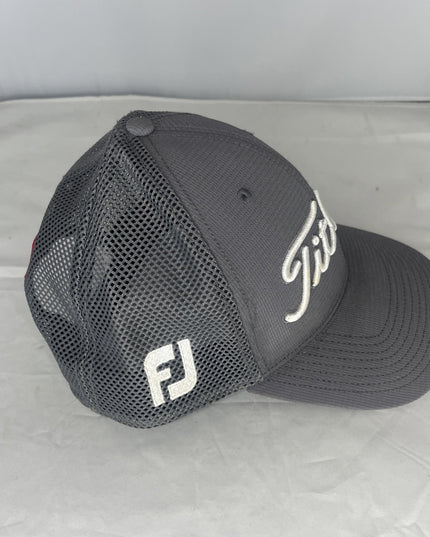 Titleist FJ Pro V1 Hat Cap Snapback Gray Mesh Back Adjustable