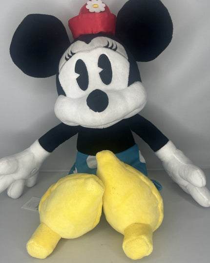 Disney Store Authentic 19" Minnie Mouse Retro Plush Doll Stuffed Toy