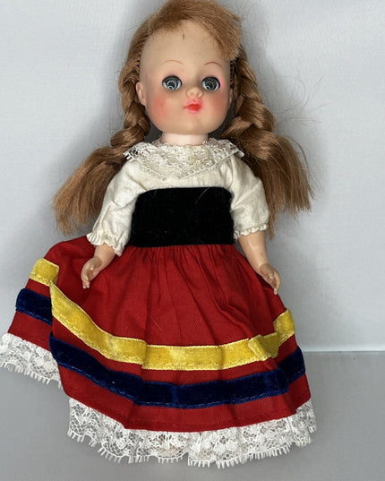 Dolls Of All Nations France - Traditional Costumes 6” - As Shown - No Shoes