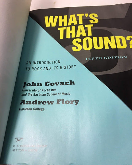 What's That Sound?: An Introduction to Rock and Its History