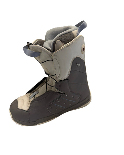 Salomon Kalitan Womens Grey and White Snowboard Boots Size US 9 Auto fit +