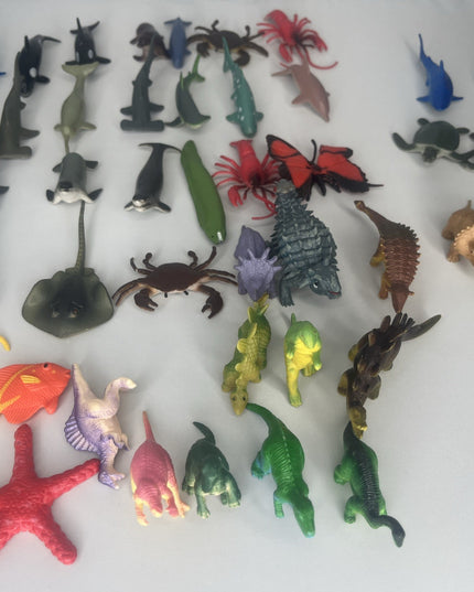 Lot of 60 Unbranded 1” Animal Figurines
