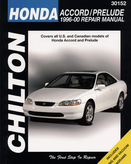 Honda Accord and Prelude, 1996-00 (Chilton Total Car Care Series Manuals)