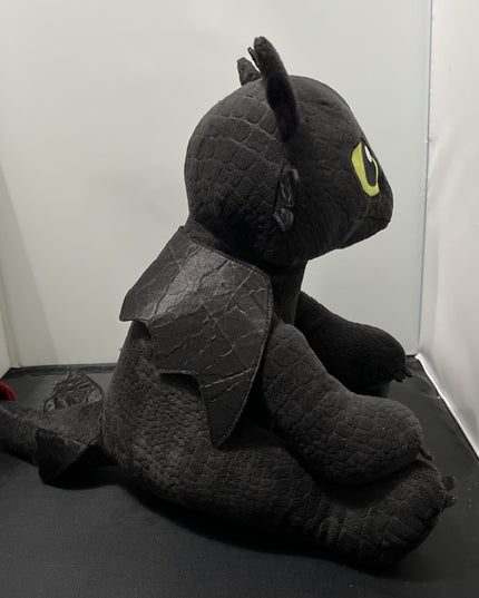 VTG Build a Bear Toothless How to Train Your Dragon Black Wings Red Tail 2014
