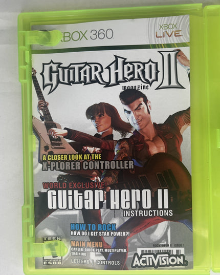 Guitar Hero II (Microsoft Xbox 360, 2007)