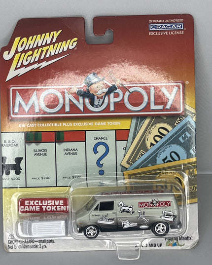 2003 Johnny White Lightning 77 DODGE VAN Game token white exclusive MONOPOLY