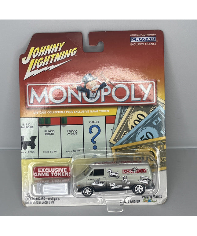 2003 Johnny White Lightning 77 DODGE VAN Game token white exclusive MONOPOLY