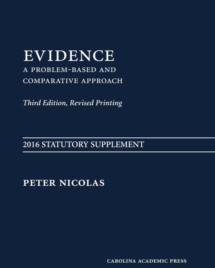 Evidence: Statutory Supplement 2016