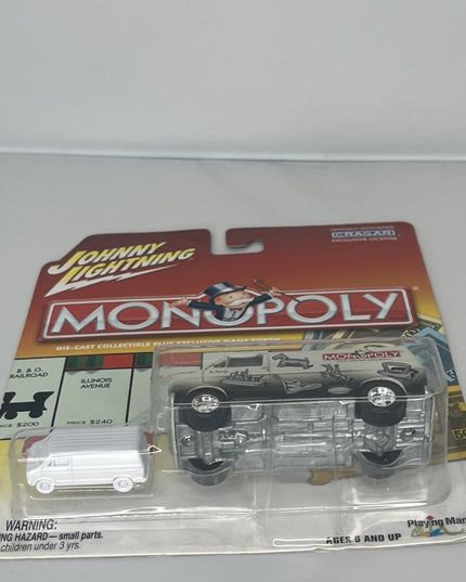2003 Johnny White Lightning 77 DODGE VAN Game token white exclusive MONOPOLY