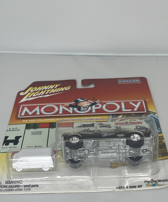 2003 Johnny White Lightning 77 DODGE VAN Game token white exclusive MONOPOLY