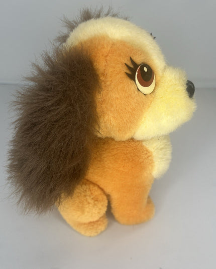 Disney Lady and The Tramp Plush Toy Dog Walt Disney World Disneyland Vintage 7"