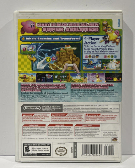 Kirby’s Return To Dreamland Nintendo Wii Case Manual Insert Only No Game