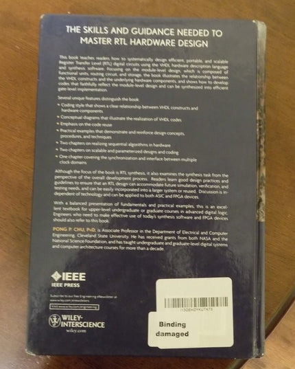 RTL Hardware Design Using VHDL: Coding for Efficiency, Portability, and Scalabi