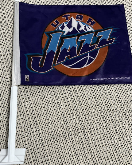 Utah Jazz NBA Licensed 11X14 Window Mount 2-Sided Car Flag
