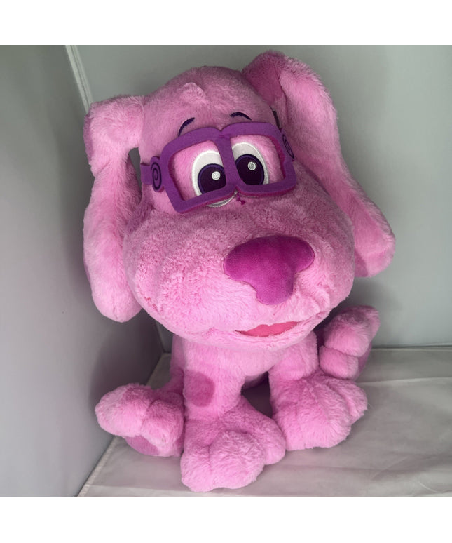 Blue's Clues & You Plush Puppy Big 16” Soft Magenta Large W/ Glasses