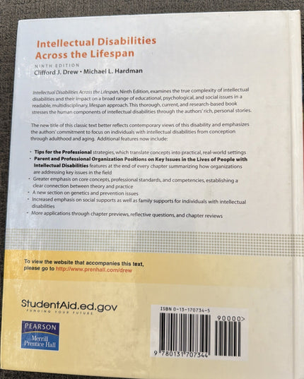 Intellectual Disabilities Across the Lifespan by Michael Hardman and Clifford...