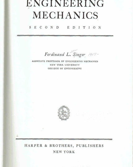 Engineering Mechanics, Parts I & II (Contains both Part I: Statics and Part II: