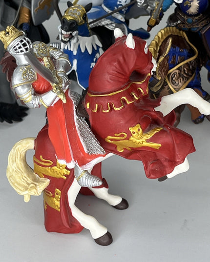 Set Of 5 Papo Knights On Horseback 2005-2014