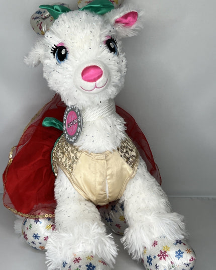 Build a Bear Plush 15" Glisten Reindeer With Festive Outfit - Doesn't Talk