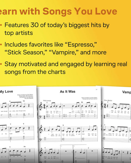 Broadway's Best: Simple Sheet Music + Audio Play-Along (Instant Piano Songs)