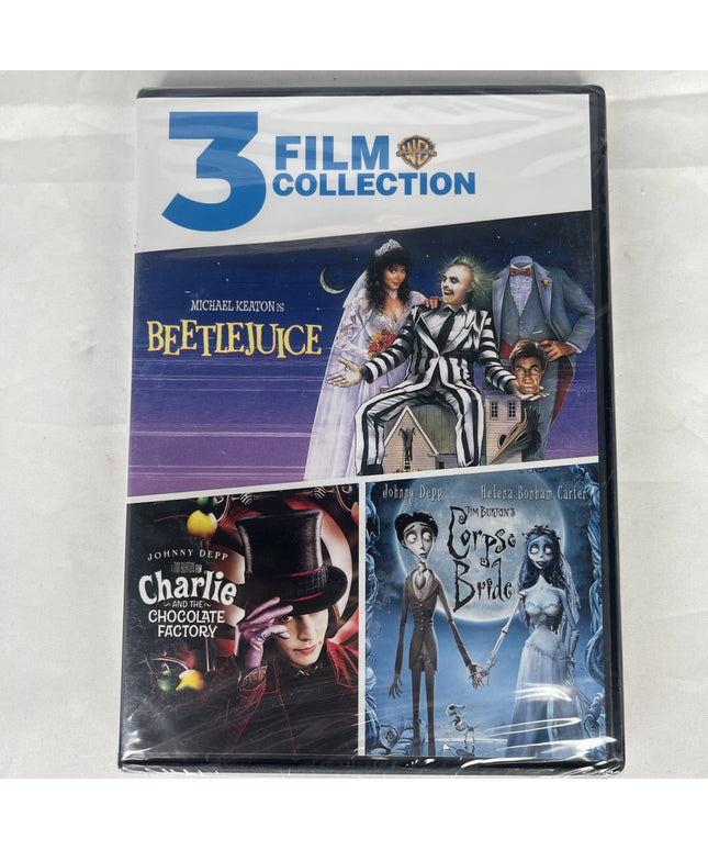 Beetlejuice / Charlie and the Chocolate Factory / Corpse Bride (DVD)