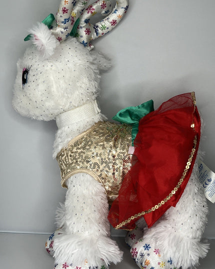 Build a Bear Plush 15" Glisten Reindeer With Festive Outfit - Doesn't Talk