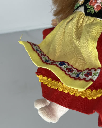 Vintage 7" Fishell Dolls of all Nations Switzerland Doll - As Shown