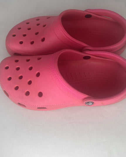 Pink Crocs Women’s Size 10 Classic Slip On Water-Friendly Clogs