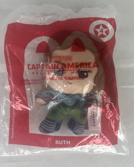 McDonald's Happy Meal Toy Marvel #4 Ruth Captain America Plush