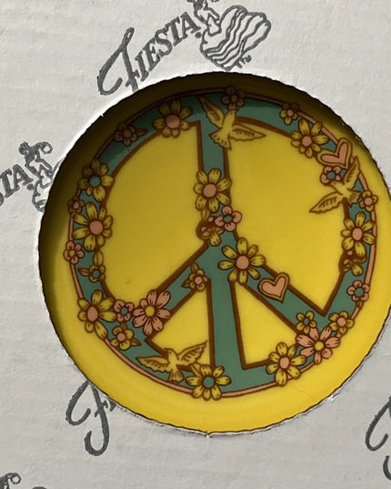 Fiesta Love & Peace Ornament - Sunflower Yellow