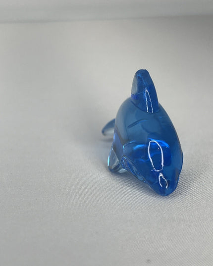 1” Blue Clear Dolphin Figurine - Unbranded
