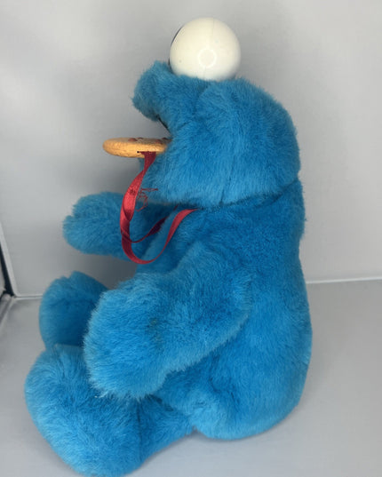 Sesame Street Yum Yum Cookie Monster Plush Talking Tyco 1997 Vintage