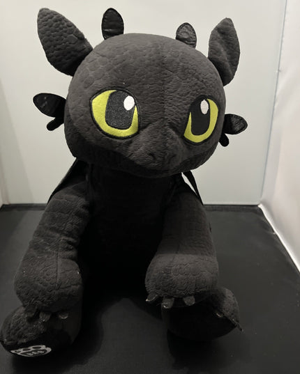 VTG Build a Bear Toothless How to Train Your Dragon Black Wings Red Tail 2014