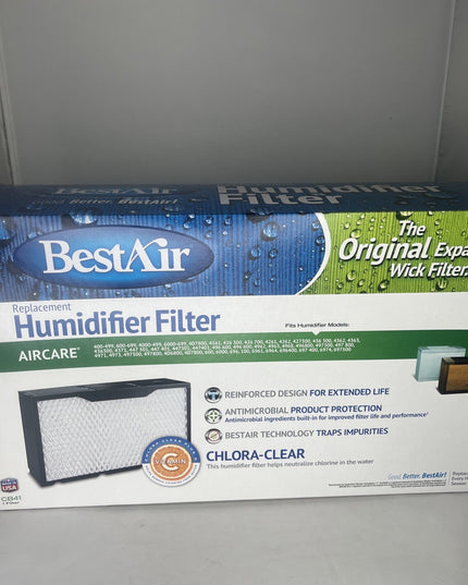 BestAir CB41, Essick 1041 Replacement, Paper Wick Humidifier Filter