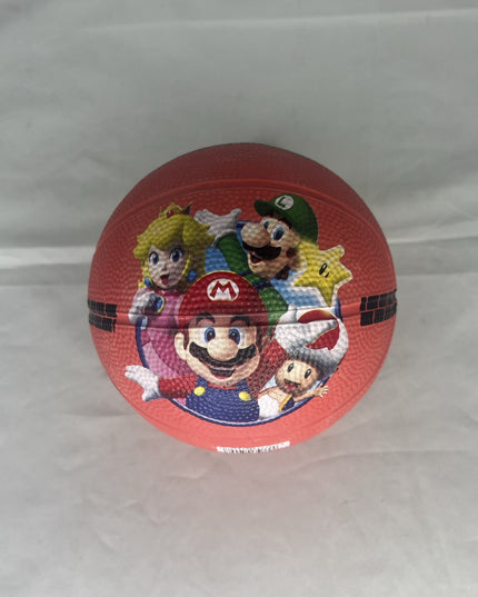 Nintendo Super Mario Bros. Mini Red 4.5" Rubber Basketball Luigi Peach Mario