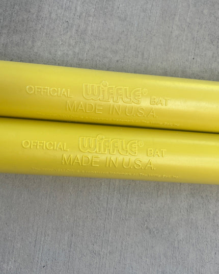 Set of Two Yellow Official Wiffle Bats - Made in U.S.A