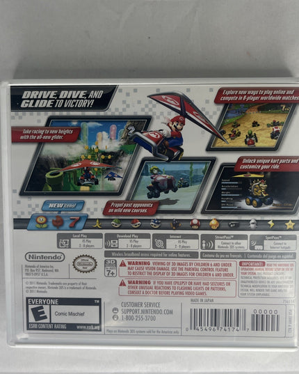 Mario Kart 7 - Nintendo 3DS - Case And Manual Only. No Cartridge Included
